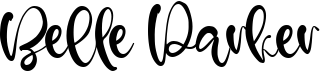 preview image of the Belle Parker font