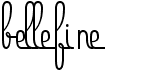preview image of the Bellefine font
