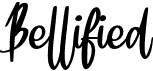 preview image of the Bellified font