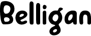 preview image of the Belligan font