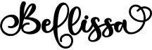 preview image of the Bellissa font