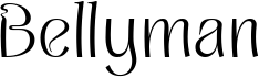 preview image of the Bellyman font