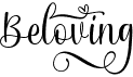 preview image of the Beloving font