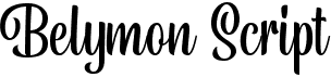 preview image of the Belymon Script font