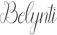 preview image of the Belynti font