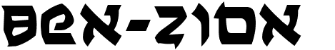 preview image of the Ben-Zion font