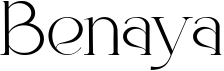 preview image of the Benaya font