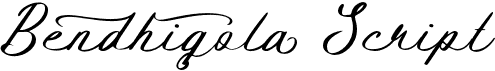 preview image of the Bendhigola Script font