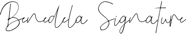 preview image of the Benedela Signature font