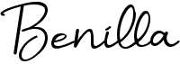 preview image of the Benilla Calligraphy font