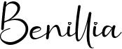 preview image of the Benillia font