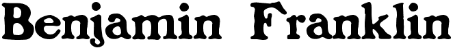 preview image of the Benjamin Franklin font