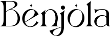 preview image of the Benjola font