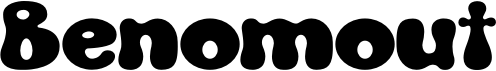preview image of the Benomout font