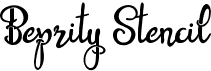 preview image of the Beprity Stencil font