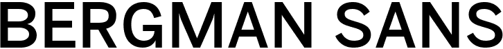 preview image of the Bergman Sans font