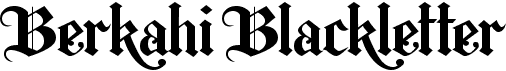 preview image of the Berkahi Blackletter font