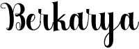 preview image of the Berkarya font