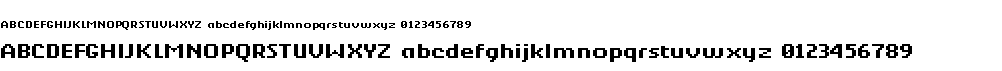 preview image of the Berkelium Bitmap font