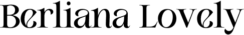 preview image of the Berliana Lovely font