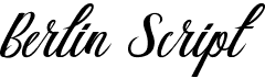 preview image of the Berlin Script font
