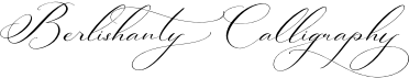 preview image of the Berlishanty Calligraphy font