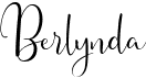 preview image of the Berlynda font