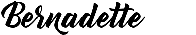 preview image of the Bernadette font