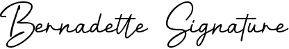 preview image of the Bernadette Signature font