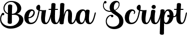 preview image of the Bertha Script font