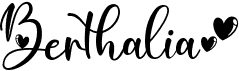 preview image of the Berthalia font