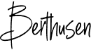 preview image of the Berthusen font