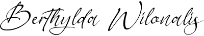 preview image of the Berthylda Wilonalis font