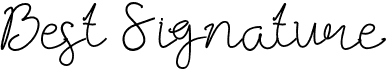 preview image of the Best Signature font