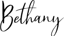 preview image of the Bethany font
