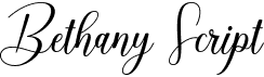 preview image of the Bethany Script font
