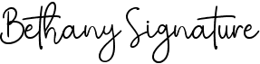 preview image of the Bethany Signature font
