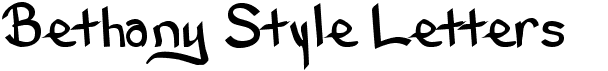 preview image of the Bethany Style Letters font