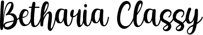 preview image of the Betharia Classy font