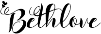preview image of the Bethlove font