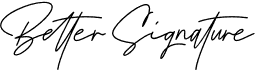 preview image of the Better Signature font