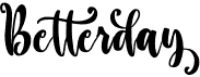 preview image of the Betterday font
