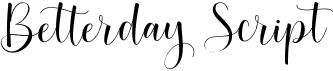preview image of the Betterday Script font