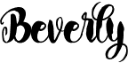 preview image of the Beverly font