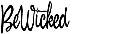 preview image of the BeWicked font