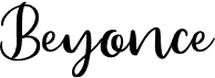 preview image of the Beyonce font
