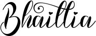 preview image of the Bhaillia font