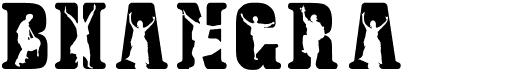 preview image of the Bhangra font