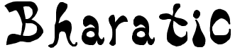 preview image of the Bharatic font