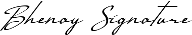 preview image of the Bhenay Signature font